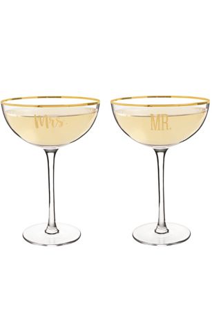 Personalized Elegant Raindrop Toasting Flutes David's Bridal