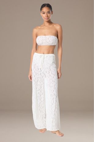 Picture of Lace Wide-Leg Cover-Up Pants
