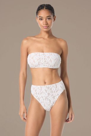 Picture of Lace Bandeau Bikini Swimsuit Top
