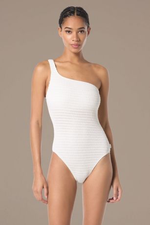 Picture of Crochet One-Shoulder One-Piece Swimsuit
