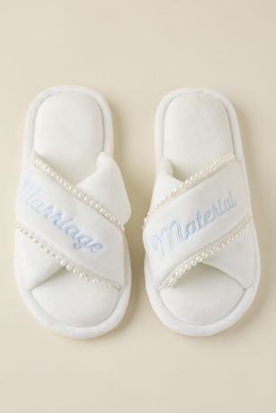 Picture of Marriage Material Bridal Slippers