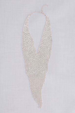 Picture of Fringed Crystal Statement Necklace