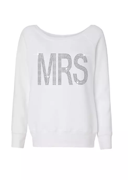 Ultimate Bling Mrs Slouchy French Terry Shirt Image 1