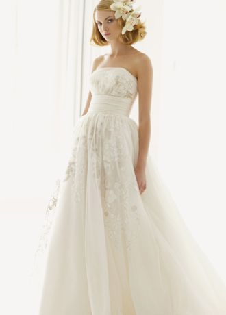 Melissa Sweet Lace Wedding Dress with Satin Waist | David's Bridal
