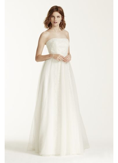Melissa Sweet Wedding Dress with Banded Lace - Davids Bridal