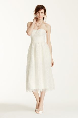 david's bridal short lace dress