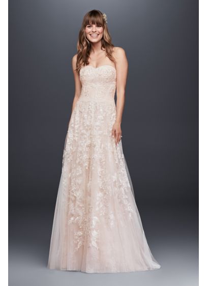 Melissa Sweet Lace  A Line  Wedding  Dress  David s Bridal 