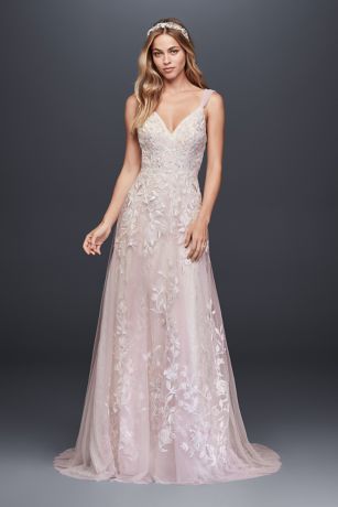 david's bridal a line wedding dress