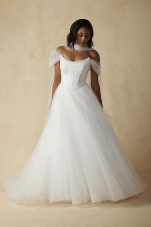 Picture of Taffeta Basque Waist A-Line Wedding Dress