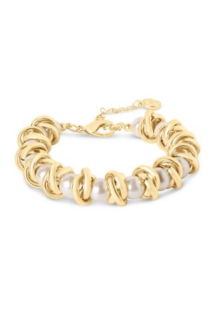 Picture of Martha Stewart Elegant Gold and Pearl Bracelet