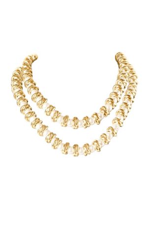 Picture of Martha Stewart Elegant Two Strand Gold Necklace