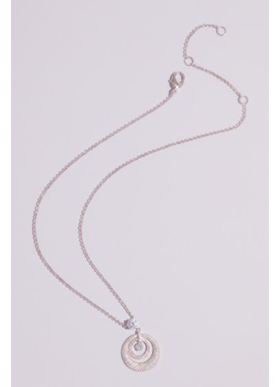 Domed Swarovski Crystal Pave Pendant Necklace - This beyond sparkly Swarovski crystal necklace features a