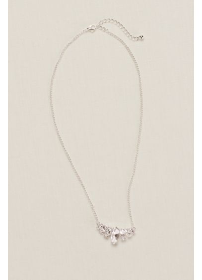 7 Faceted Stone Pendant Necklace | David's Bridal