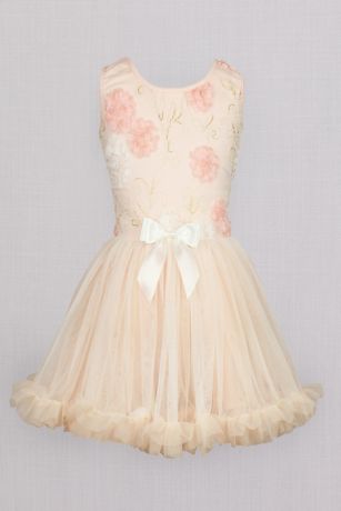 fit and flare flower girl dress