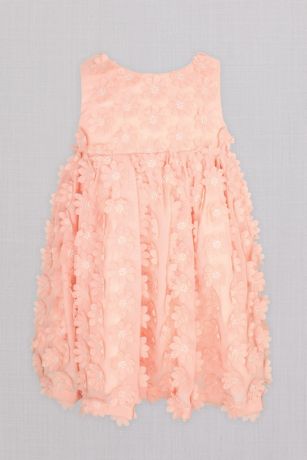 peach sleeveless dress