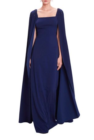Picture of Embellished Cape Gown
