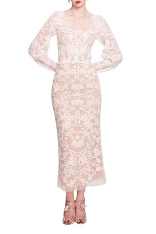 Picture of Long Sleeve Corded Midi Dress