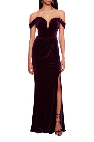 Picture of Velvet Plunging Gown