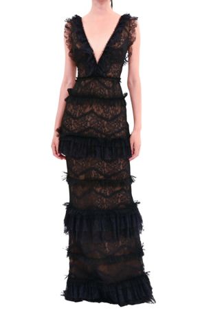 Picture of Chantilly Lace Tiered Gown