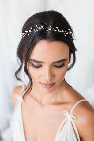Picture of Freshwater Pearl and Swarovski Crystal Hair Vine