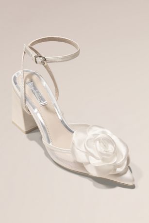 Picture of Satin Rosette High Block Heels