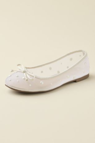 Picture of Scattered Pearl Mesh Ballet Flats
