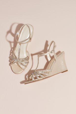 champagne metallic shoes