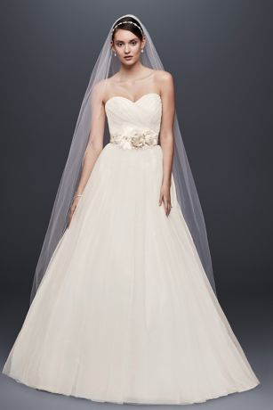 david's bridal tulle bridesmaid dress