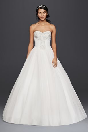 david's bridal tulle ball gown