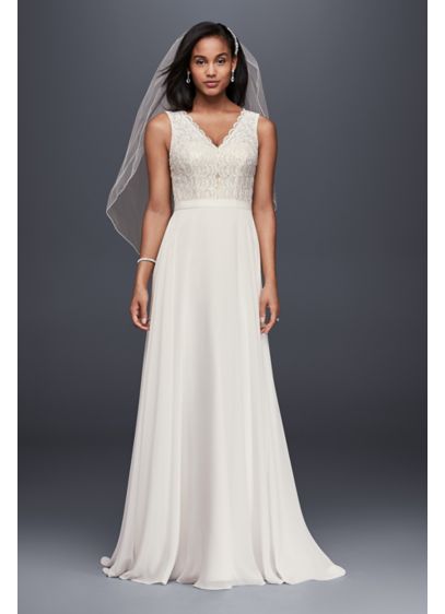 Scalloped Lace Mermaid Wedding Dress David S Bridal