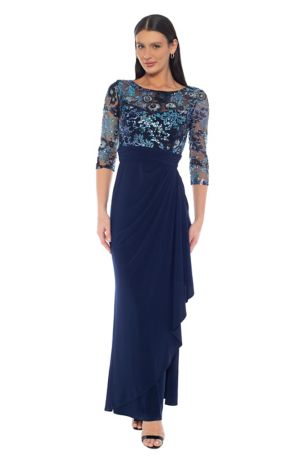 Picture of Embroidered Mesh with Sequins Dress
