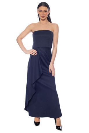 Picture of Strapless Drape Side Gown