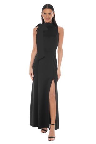 Picture of Techno Mock Neck with Combo Bow Long Gown