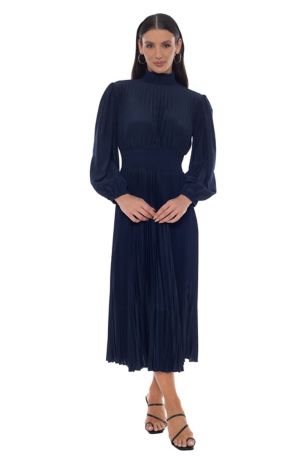 Picture of Pleated Dress with Long Sleeve