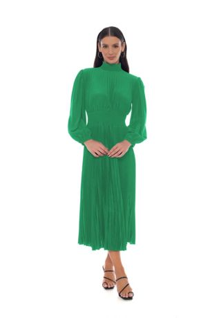 Picture of Pleated Dress with Long Sleeve