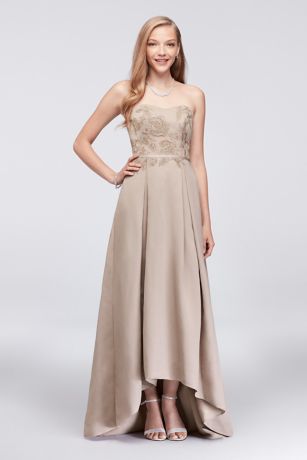 david's bridal high low bridesmaid dress