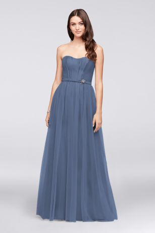  Steel Blue Bridesmaid Dresses  Davids Bridal