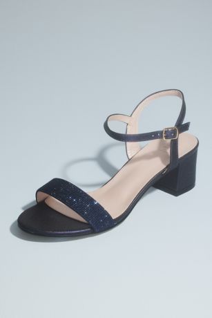 Picture of Strappy Crystal Block Heel Sandals