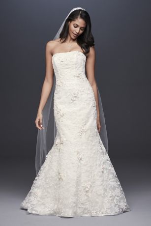 david's bridal lace mermaid dress