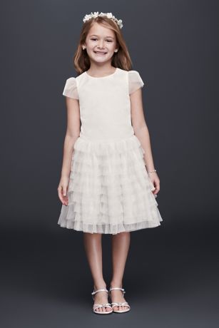 tulle flower girl skirt