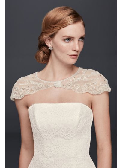 Floral Filigree Beaded Dress Topper | David's Bridal
