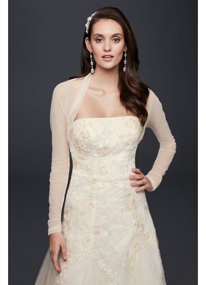 JEATHA Womens Short Sleeve Lace Sheer Color Wedding Dress Cover Up Cardigan Shrug Shawl