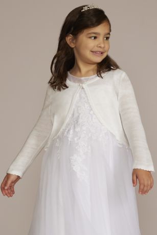 Picture of Girls Pearl Button Cardigan Sweater