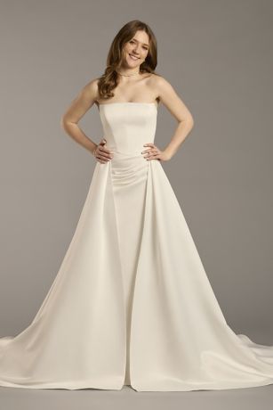 Picture of Satin Overskirt with Train