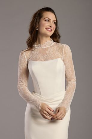 Picture of Chantilly Lace Long-Sleeve Bridal Topper