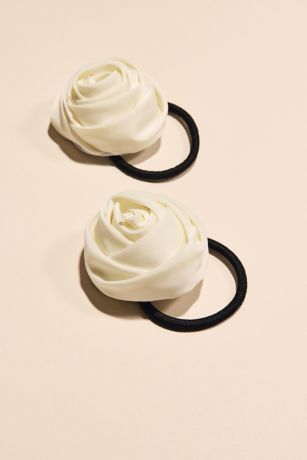 Picture of Satin Rosette Hair Tie Set