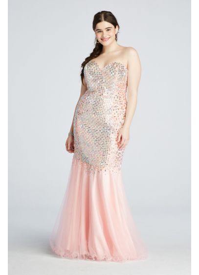 Long Mermaid / Trumpet Strapless Formal Dresses Dress - Glamour