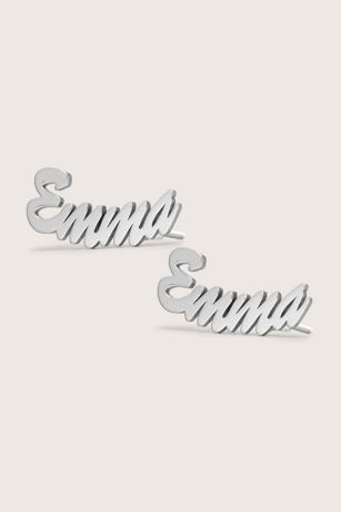 Picture of Script Name Earrings