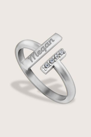Picture of Name Ring with Diamonds