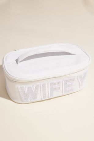 Picture of Wifey Open Top Mirror Makeup Bag